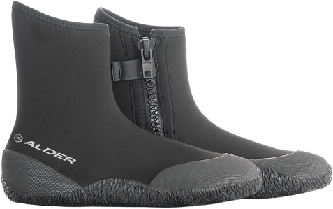 ALDER ZIPPED 5mm ROUND TOE BOOTS - Alder - Wetsuit Boots - 