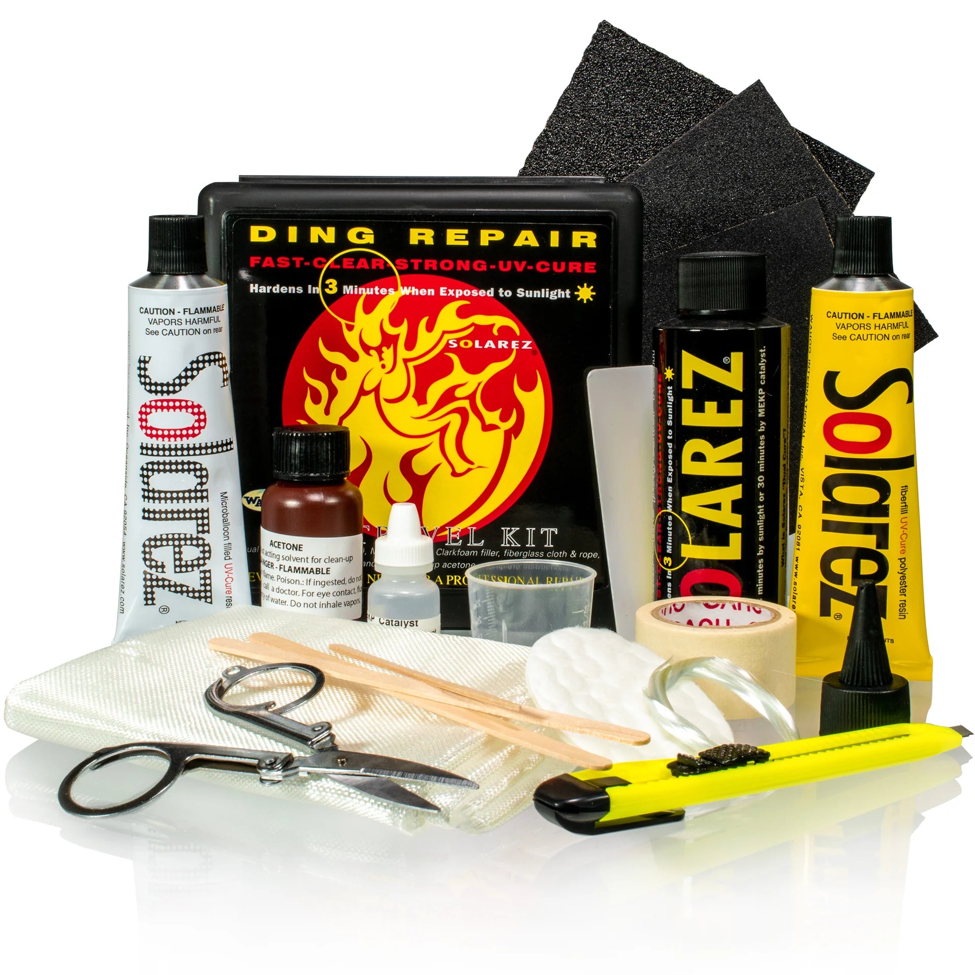 Solarez Polyester Pro Travel Surfboard Repair Kit - Solarez - Surfboard Repair - 