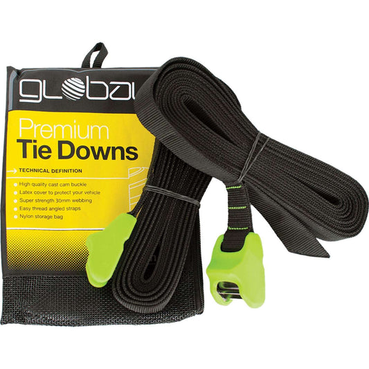 Global Surf Premium Roof Rack Tie Downs - Global - Roof Rack Straps - 