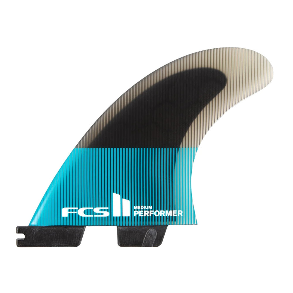 FCS II PERFORMER PC TRI SURFBOARD FINS ( BLUE ) - FCS - Surfboard Fins. - 