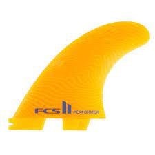 FCS II PERFORMER NEO GLASS ECO THRUSTER SURFBOARD FINS ( MANGO ) - FCS - Thrusters - 