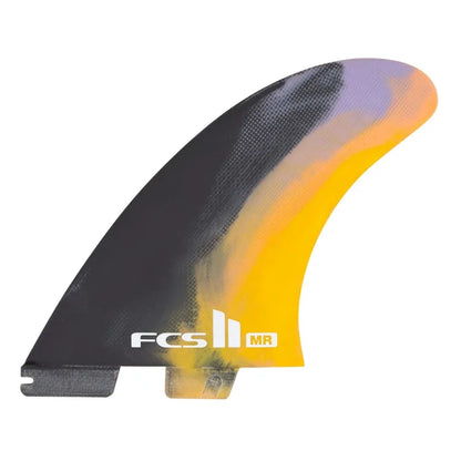 FCS2 MR PC Twin Fin + Stabiliser Surfboard Fins Black Colour Swirl | FCS | Twin Fins