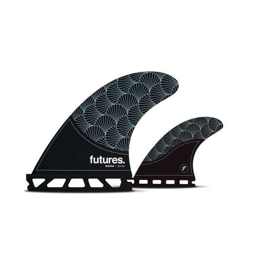 Futures Rasta Quad Honeycomb Surfboard Fins - Futures - Quad Fins - 