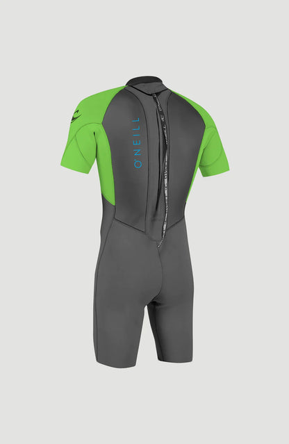 O’NEILL KIDS REACTOR 2MM BACK ZIP SHORTY WETSUIT (Graph/DayGlo)