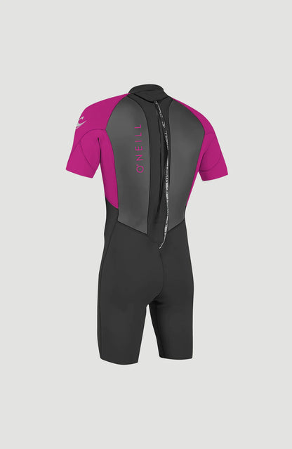 O’NEILL KIDS REACTOR 2MM BACK ZIP SHORTY WETSUIT ( Blk/Berry)