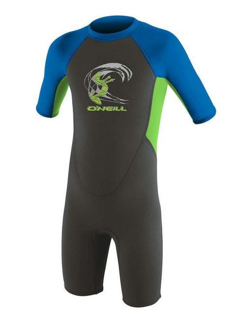 O’NEILL TODDLER REACTOR 2MM BACK ZIP SHORTY WETSUIT (Graph/DayGlo)