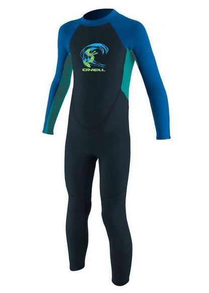 O’NEILL TODDLER REACTOR 2MM BACK ZIP FULL WETSUIT (Slate/Aqua)