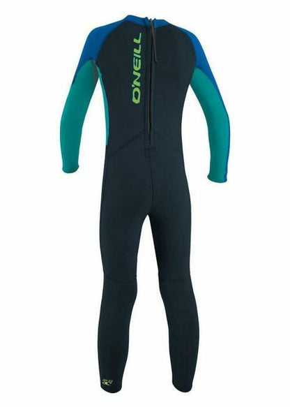 O’NEILL TODDLER REACTOR 2MM BACK ZIP FULL WETSUIT (Slate/Aqua)