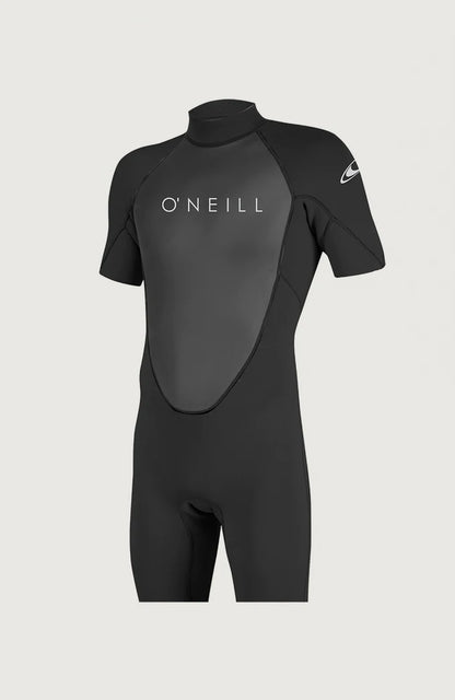 O’NEILL MENS REACTOR 2MM BACK ZIP SHORTY WETSUIT | BLACK