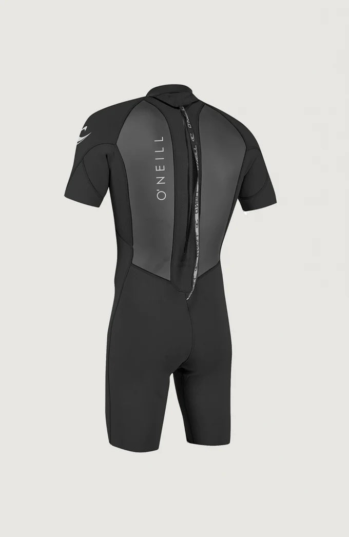 O’NEILL MENS REACTOR 2MM BACK ZIP SHORTY WETSUIT | BLACK