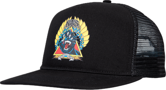 Santa Cruz Natas screaming Panther Snap Back Cap (Blk)