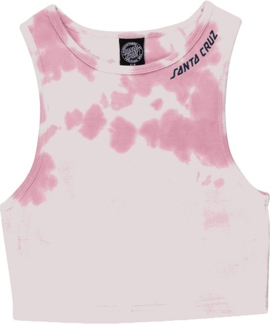 Santa Cruz Women’s Vest Strip Tank (Pnk Dip Dye) Uk 12 | Santa Cruz | Vest