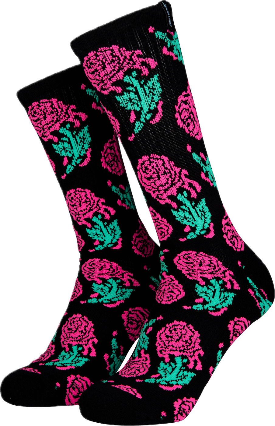 Santa Cruz Men’s Dressen Rose Crew socks ( Blk)