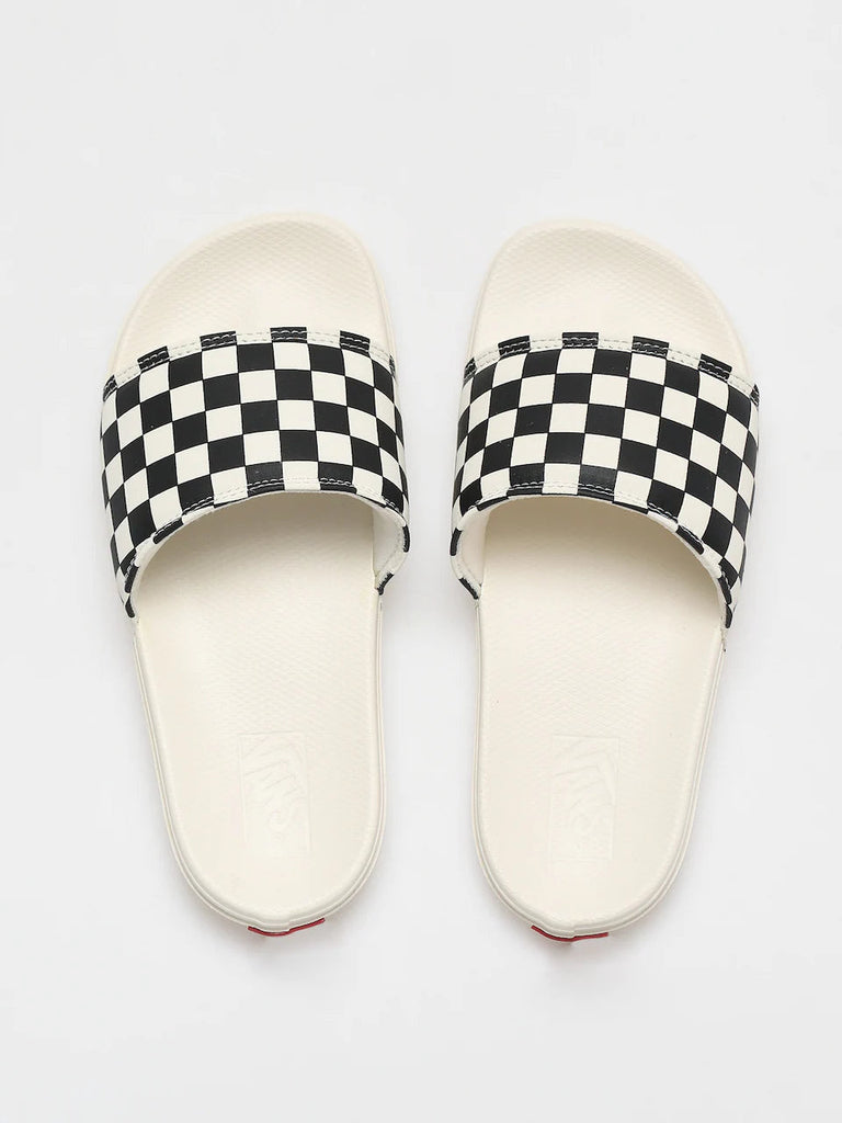 Vans women’s La Costa Slide-On Checkerboard (Blk/Marsh)