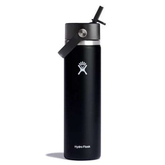 Hydro Flask 24 OZ Wide Flex Straw Cap (BLK)