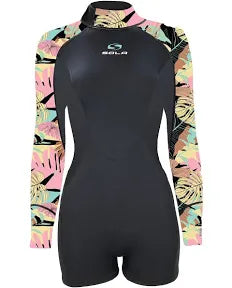 Sola Ladies Ignite Spring Wetsuit - Black Floral