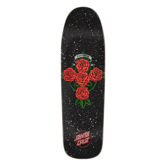 SANTA CRUZ DRESSEN ROSE CROSS 9.31” SKATEBOARD DECK