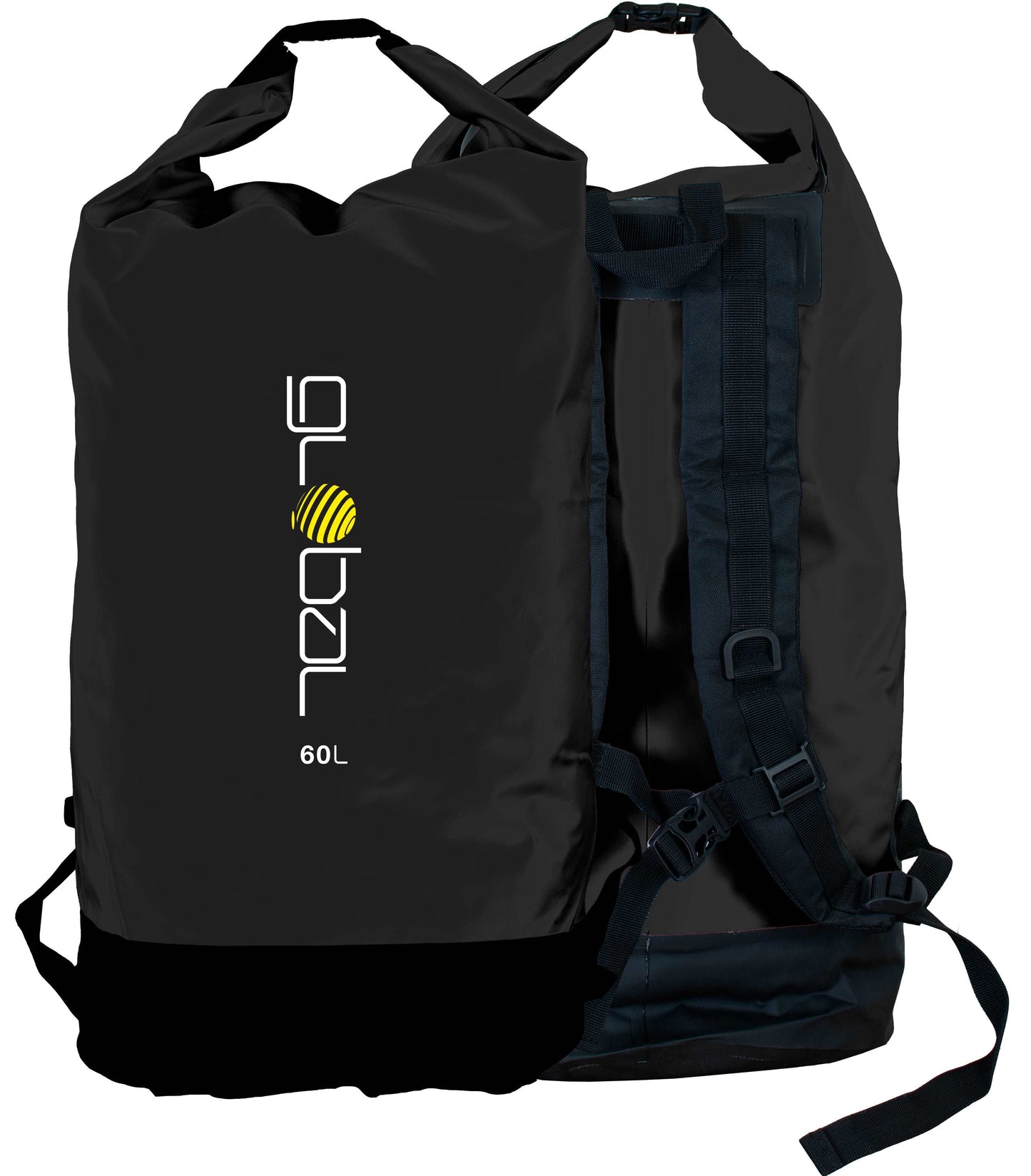 Global 60 Litre Backpack Dry Bag - Black