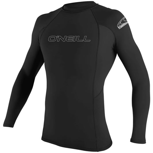 O'NEILL PREMIUM SKINS MENS LONG SLEEVE UV50+ RASH GUARD - BLACK