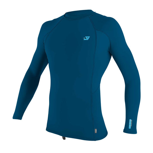 O'NEILL PREMIUM SKINS MENS LONG SLEEVE UV50+ RASH GUARD - ULTBLUE/ULTBLUE/ULTBLUE