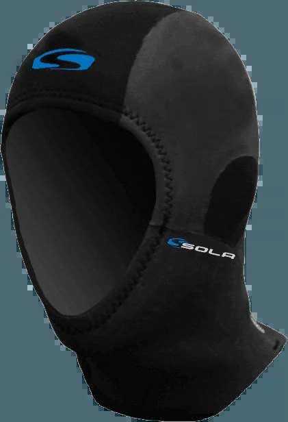 SOLA 3MM MESH SURF HOOD - BLACK