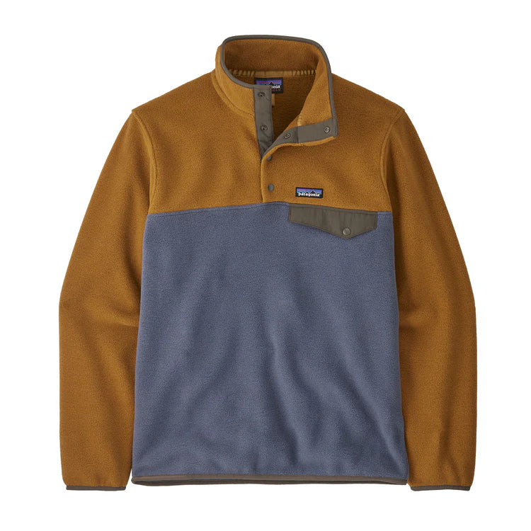 Patagonia Men's Lightweight Synchilla® Snap-T® Fleece Pullover-Shelter Brown