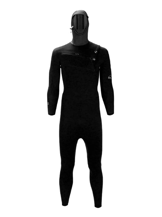 SOLA OBSIDIAN 6/5/4MM HOODED GBS FZ WETSUIT - BLACK Large | Sola | Winter Wetsuit