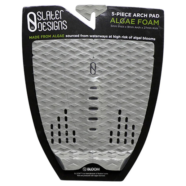 Slater Designs FireWire 5 Piece Action Deck Pad Light Grey black | Firewire | Traction pad