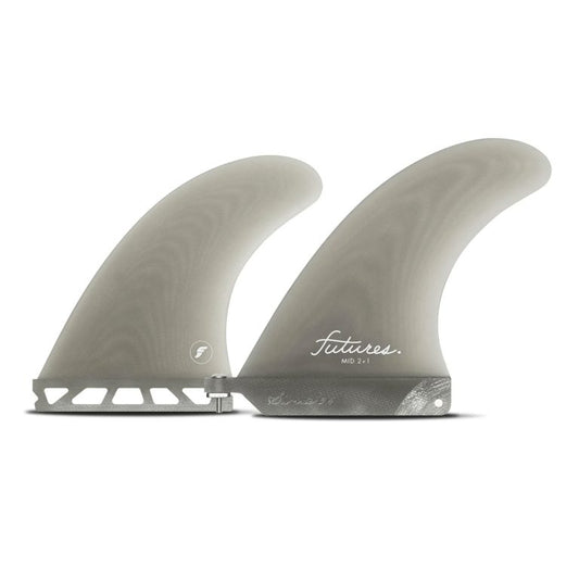 Futures MID 2+1 Fibreglass Smoke | Futures | Surfboard Fins.