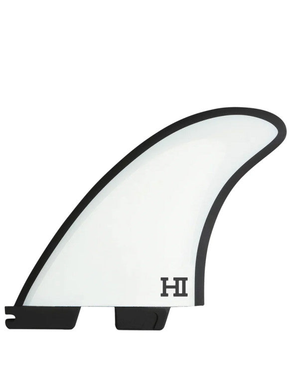 FCS II Harley Mid PC Tri-Quad Fins Large - White/Black | FCS | Surfboard Fins.