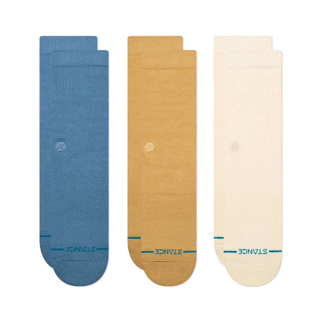 STANCE ICON CREW SOCK 3 PACK-Cream | Stance |