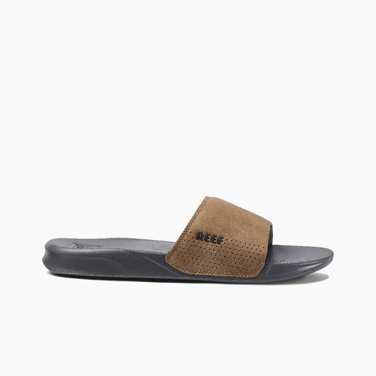 Reef One Slide-Grey/Tan