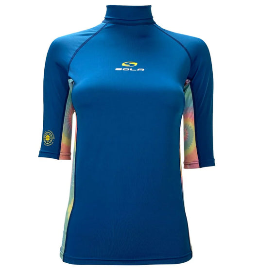 Sola Ladies High Neck Short Sleeve Rash Vest