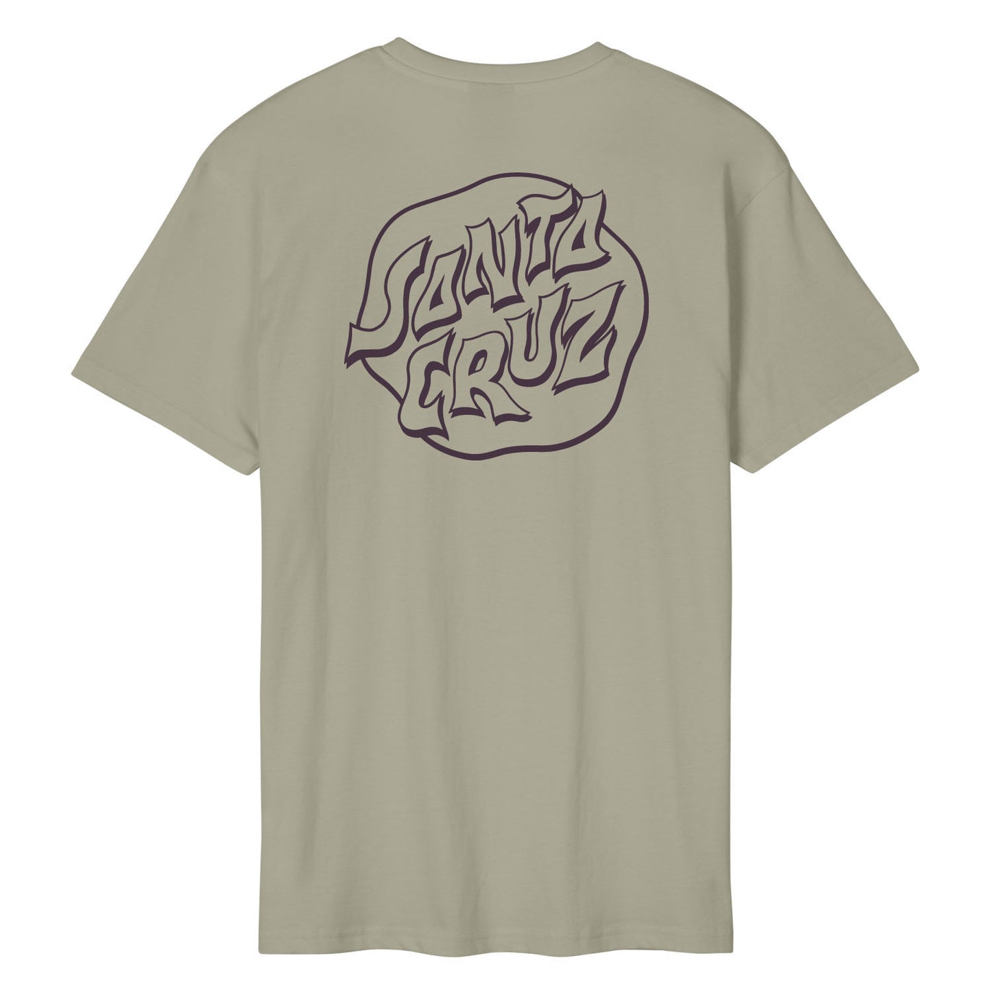 SANTA CRUZ MEN'S FEVER DREAM T SHIRT - STONE GREY