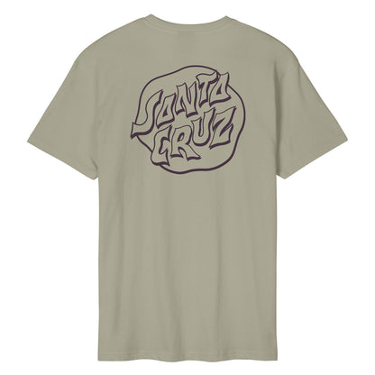 SANTA CRUZ MEN'S FEVER DREAM T SHIRT - STONE GREY