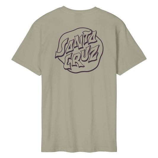 SANTA CRUZ MEN'S FEVER DREAM T SHIRT - STONE GREY