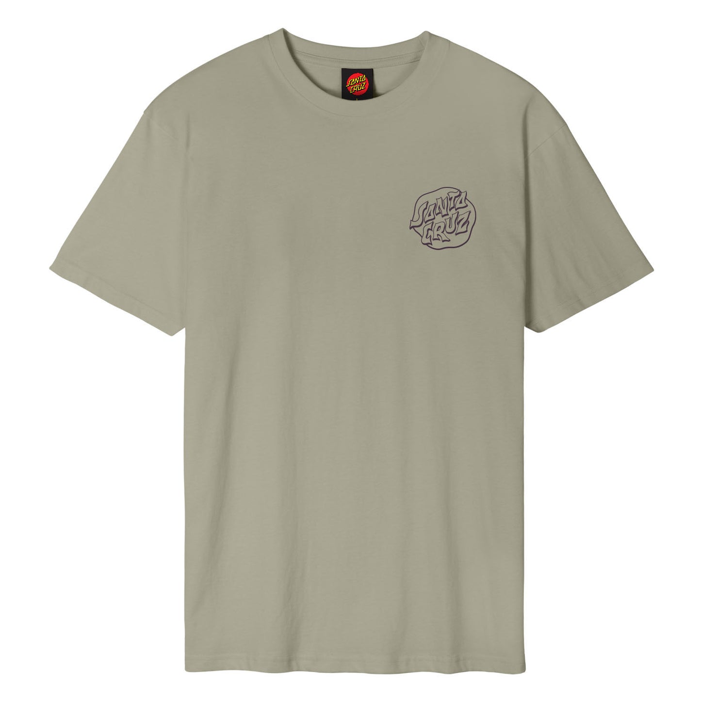 SANTA CRUZ MEN'S FEVER DREAM T SHIRT - STONE GREY