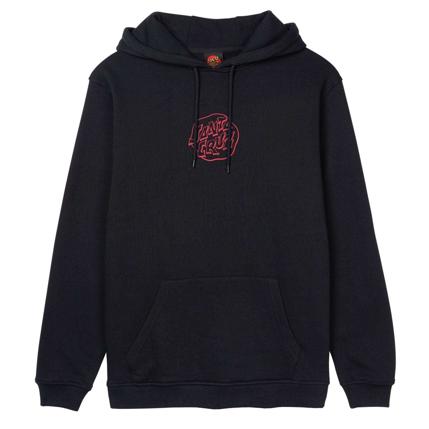 Santa Cruz Men's Fever Dream Mono Dot Hooded Sweatshirt-Black