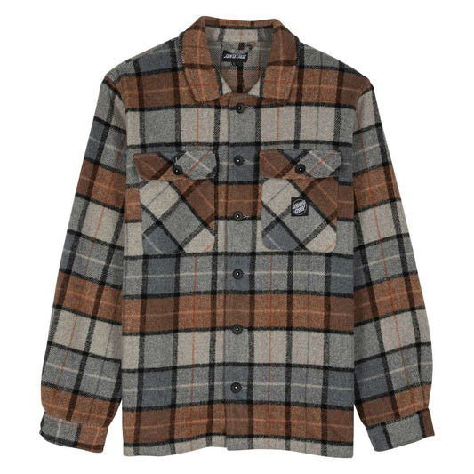 Santa Cruz Lodge Shirt-Stone Check