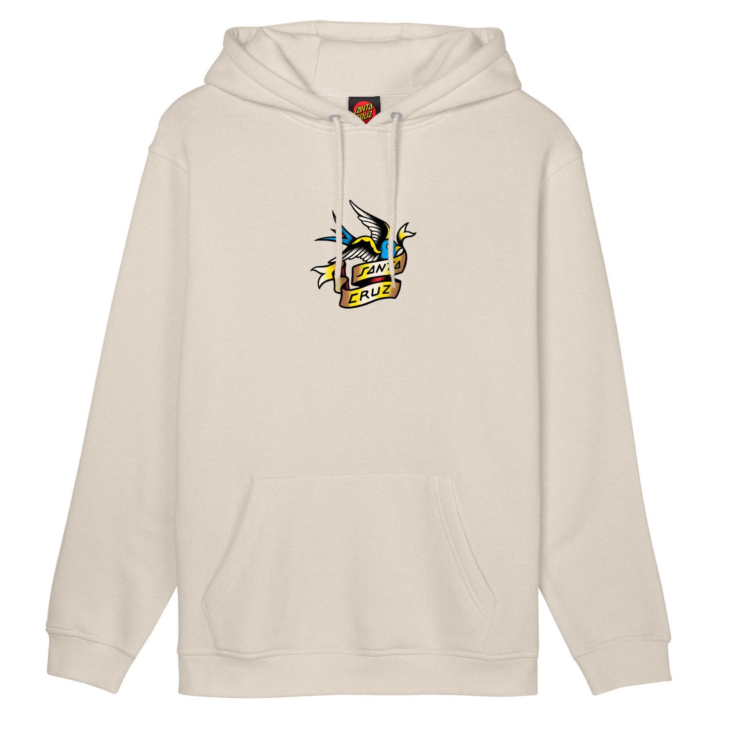 Santa Cruz Men's Sommer Sparrow Hooded Sweatshirt-Chalk