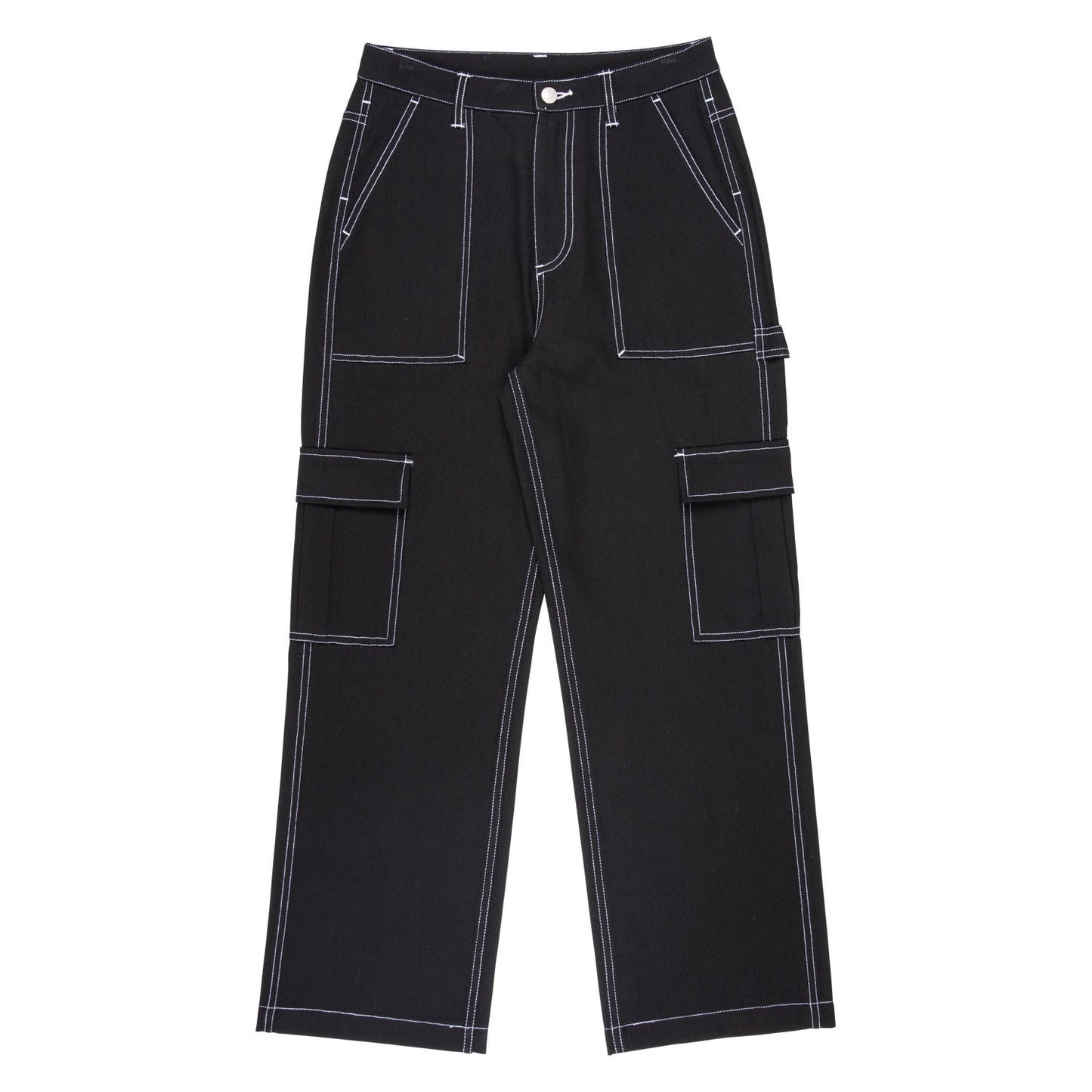 Santa Cruz Women's Workers Cargo Pant-Black/White Stitch