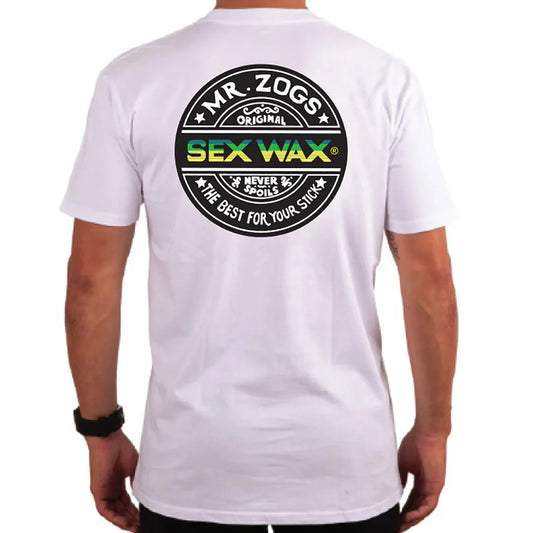 Mr Zogs Sex Wax T-shirt-Word-Fade Green