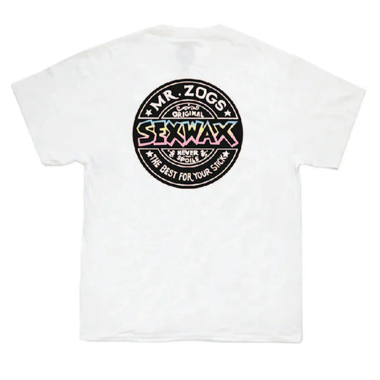 Mr Zogs Sex Wax T-shirt Word-Fade Team-White