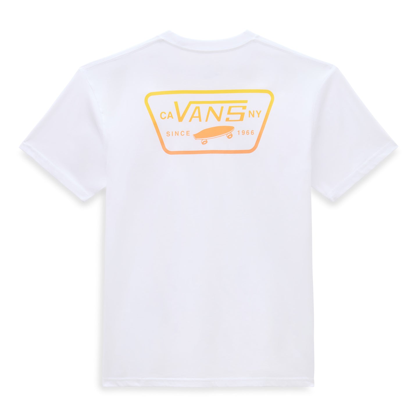 Vans Men's Full Patch Back T-shirt-White/Copper Tan XL | Vans | T Shirt