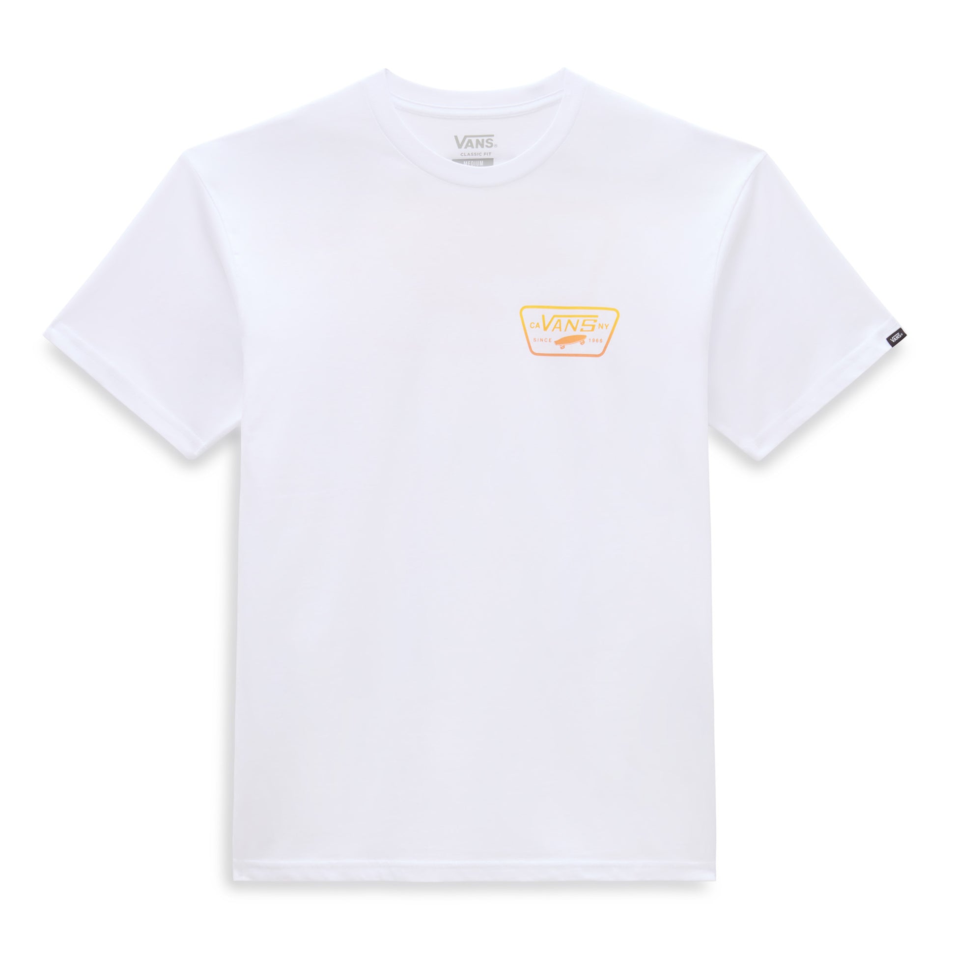 Vans Men's Full Patch Back T-shirt-White/Copper Tan | Vans | T Shirt