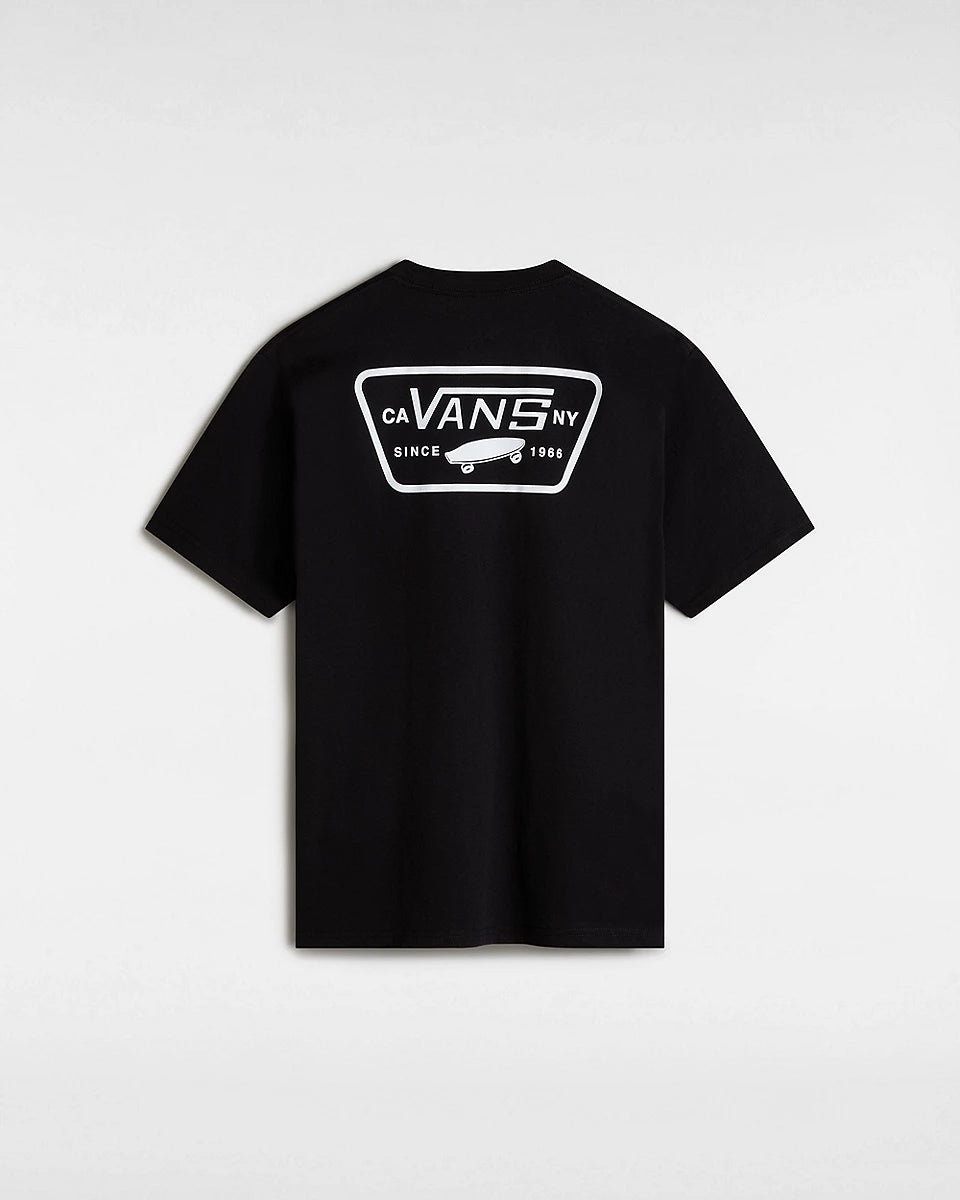 Vans Men's Full Patch T-shirt-Black/White | Vans |