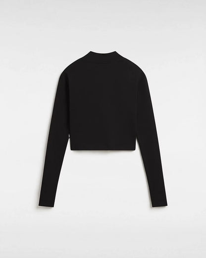 Vans Mini Mock Neck Long Sleeve T-Shirt-Black