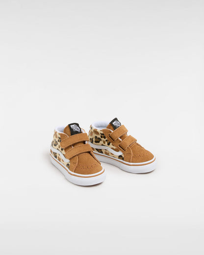 Vans Toddler SK8-Mid Reissue-Leopard Glitter Brown/White