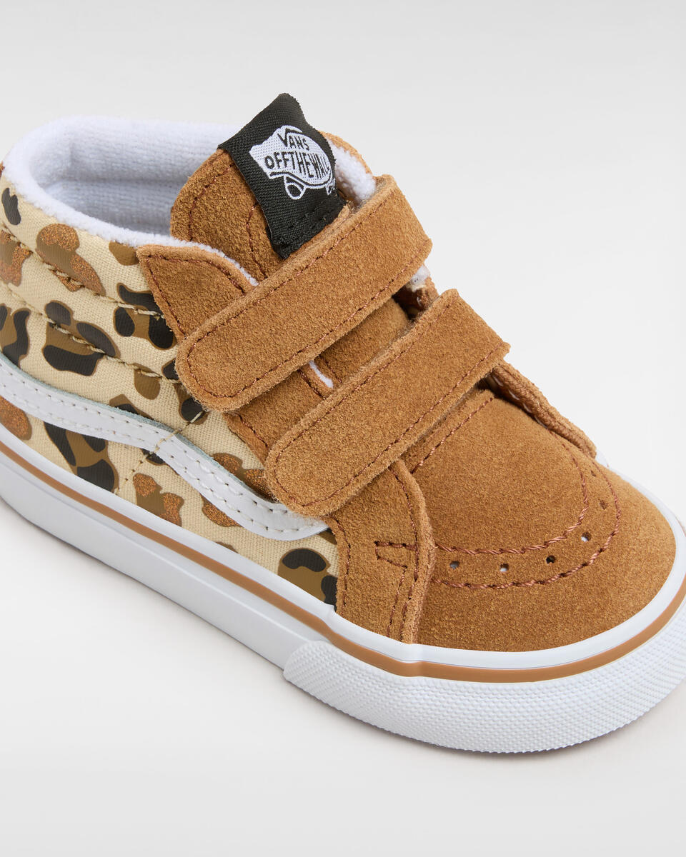 Vans Toddler SK8-Mid Reissue-Leopard Glitter Brown/White