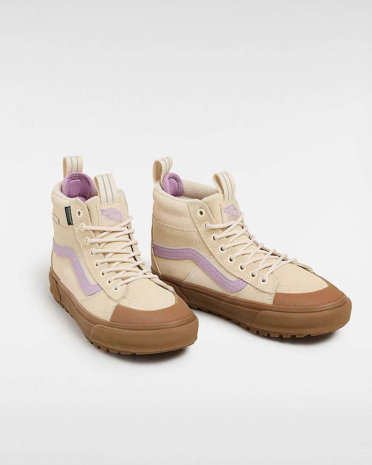 Vans MTE Sk8-Hi Waterproof Shoes-Beige/Purple